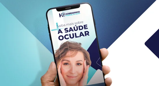 Capa do e-book gratuito Saiba mais sobre a saúde ocular do Hospital de Olhos Salute Sobradinho